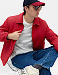 Zip Through Padded Harrington Jacket
