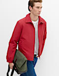 Zip Through Padded Harrington Jacket