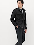 4 Pocket Funnel Neck Jacket