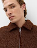 Boucl&eacute; Zip Through Jacket