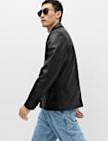 Faux Leather Chore Jacket