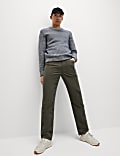 Regular Fit Italian Moleskin 5 Pocket Trousers