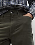 Regular Fit Italian Moleskin 5 Pocket Trousers