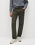 Straight Fit Italian Moleskin 5 Pocket Trousers
