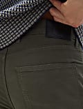 Straight Fit Italian Moleskin 5 Pocket Trousers