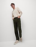 Regular Fit Italian Moleskin 5 Pocket Trousers