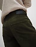 Regular Fit Italian Moleskin 5 Pocket Trousers