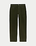 Regular Fit Italian Moleskin 5 Pocket Trousers