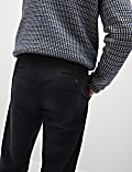 Regular Fit Italian Moleskin Pleated Trousers