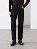 Straight Fit Jeans with Wool