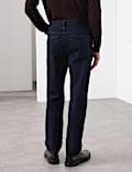 Straight Fit Jeans with Wool