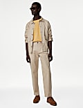 Walton Twin Pleat Herringbone Chinos