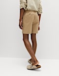 Half-Elasticated Waist Stretch Chino Shorts