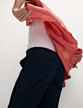 Cotton Linen Blend Elasticated Waist Shorts