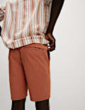 Cotton Linen Blend Elasticated Waist Shorts