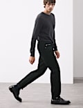 Straight Fit Pure Cotton Selvedge Jeans