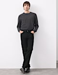 Straight Fit Pure Cotton Selvedge Jeans