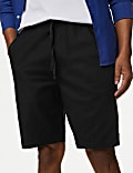 Linen Blend Elasticated Waist Stretch Shorts