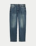 Stretch-Jeans mit Vintage-Waschung und gerader Passform