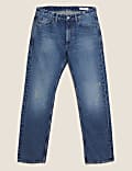 Straight Fit Authentic Jeans with Hemp
