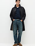 Straight Fit Pure Cotton Heavyweight Jeans