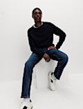 Gerade geschnittene Stretchjeans im authentischen Look