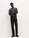 Straight Fit Coated Denim Jeans