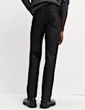 Straight Fit Coated Denim Jeans
