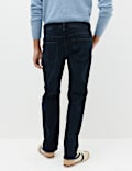 Straight Fit Textured Comfort Stretch Jeans