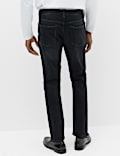 Slim Fit Textured Comfort Stretch Jeans