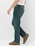 Relaxed Straight Fit Stretch Jeans