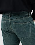 Straight Fit Pure Cotton Jeans