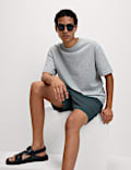 Elasticated Waist Seersucker Shorter Shorts