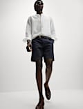 Half-Elasticated Waist Chino Shorts