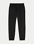Slim Fit Textured Cuffed Trousers