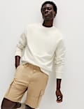 Straight Fit Stretch Cargo Short