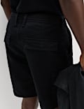 Straight Fit Stretch Cargo Shorts