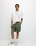 Elasticated Waist Ripstop Cargo Shorts