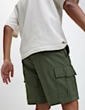 Elasticated Waist Ripstop Cargo Shorts