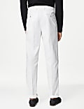 Regular Fit Linen Blend Stretch Chinos