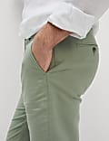 Regular Fit Cotton Linen Blend Chinos