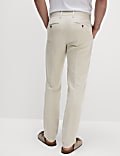 Regular Fit Cotton Linen Blend Chinos
