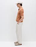 Regular Fit Linen Blend Chinos