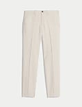Regular Fit Cotton Linen Blend Chinos