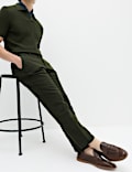 Regular Fit Linen Blend Chinos