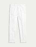 Regular Fit Cotton Linen Blend Chinos