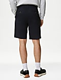 Single Pleat Stretch Chino Shorts