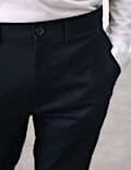 Slim Fit Cotton Rich Stretch Trousers