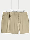 2pk Regular Fit Lightweight Chino Shorts