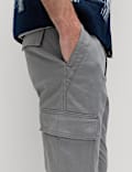 Tapered Fit Stretch Cargo Trousers